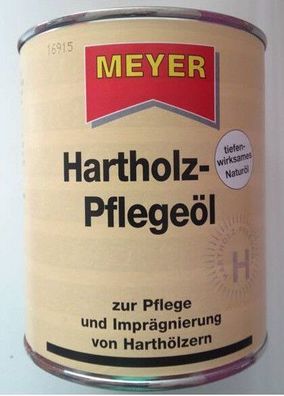 750ml Meyer Hartholz Pflege Öl Farbton teak Imprägnierung Holz Pflege Holzschutz