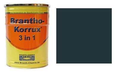 Brantho Korrux 3in1 Rostschutz 5l Metallschutzfarbe RAL 7016 anthrazitgrau