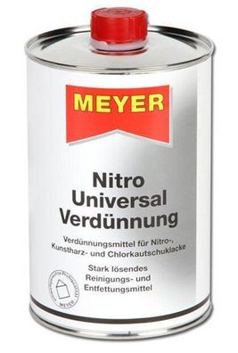 1l Meyer Nitro - Universal Verdünnung Pinsel Reiniger Nitroverdünnung
