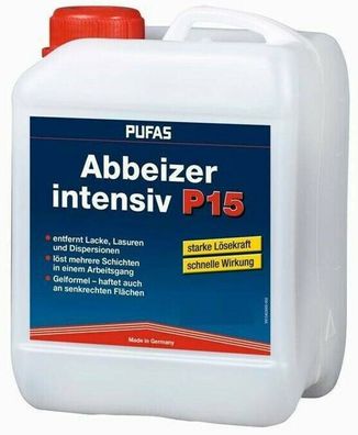 Pufas Abbeizer P 15 intensiv 2,5l Lack und Farb Abbeizer