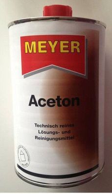 Meyer Aceton 1 Liter Lösungsmittel Verdünnung Entfetter Teerentferner Reiniger