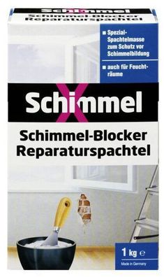SchimmelX Schimmel Blocker Reparaturspachtel 1kg Spachtelmasse