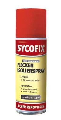 Sycofix Flecken Isolierspray 500ml Fleckenspray z.B. für Wasserflecken, Graffiti