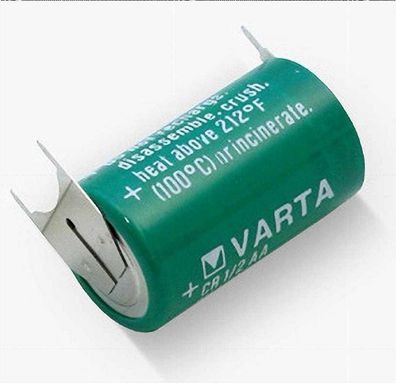 VARTA CR1/2AA Lithium-Batterie 3 Volt 950mAh 6127 mit Print Pin 3 + +/ -