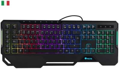 NGS GKX-450- Gaming-Membrantastatur mit RGB-Beleuchtung, Italienisch QWERTY