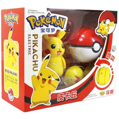 Pikachu Pokéball Poké Balls Sammler Spielzeug Figur mit Pokeball Pokemon Figuren