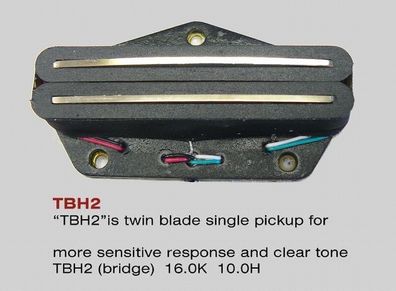 VIVA® TBH 02 Twin Blade Humbucker schwarz für Bridge II