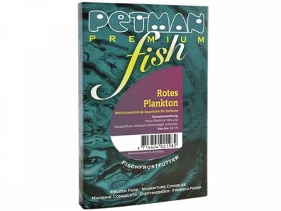 Petman fish Rotes Plankton Fischfutter tiefgekühlt 100 g (Inhalt Paket: 15 Stück)