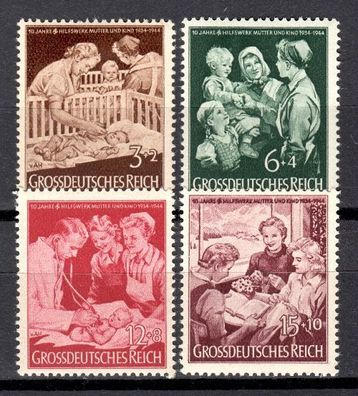 Deutsches Reich Mi. Nr. 869 - 872 postfrisch kompletter Satz, mnh full set