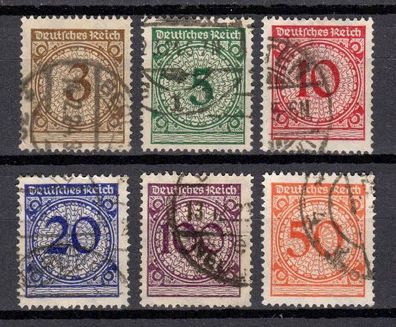 Deutsches Reich Mi. Nr. 338 - 343 gestempelt kompletter Satz, used full set (04)