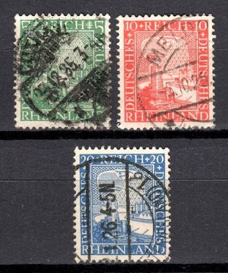 Deutsches Reich Mi. Nr. 372 - 374 gestempelt kompletter Satz, used full set (01)