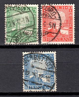 Deutsches Reich Mi. Nr. 372 - 374 gestempelt kompletter Satz, used full set (02)