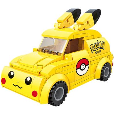 QMAN Flitzer Poké Balls Sammler Bausteine - Mini Auto Spielzeug Figur Pokemon Figuren