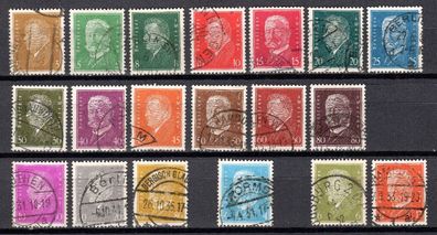 Deutsches Reich Mi. Nr. 410 - 422 + Extras gestempelt kompletter Satz, full set (05)