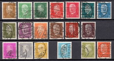 Deutsches Reich Mi. Nr. 410 - 422 + Extras gestempelt kompletter Satz, full set (12)