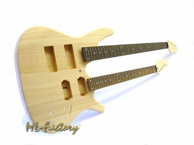 Bausatz ML-Factory® Doppelhals / Double Neck Gitarre + Bass