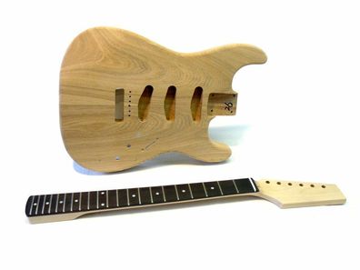 E-Gitarren Bausatz / Guitar Kit ML-Factory® Style I ohne Pickguard, Esche-Body