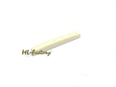 Knochen Sattel ML-Factory® Nr.25 gekerbt 42mm x 3,4mm Fussbreite x 5,3mm Höhe