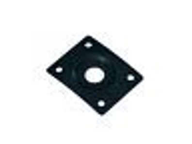 Klinkenblech / Jackplate ML-Factory® Rechteck schwarz