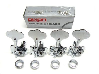 Dixon" Bass Mechaniken/ Tuner 1 Satz 4 links chrome