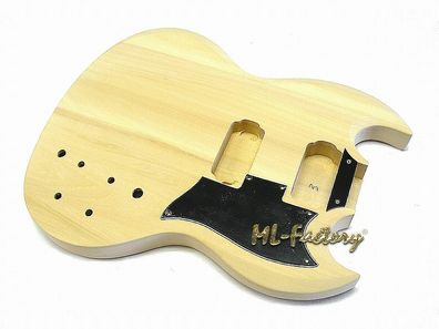 E-Gitarren Body / Korpus ML-Factory® MSG incl. Backplate und Pickguard