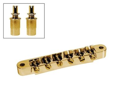 LP-Style Guitar Bridge / Tunomatic Brücke ML-Factory® gold 73mm