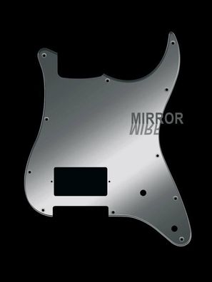 Pickguard E-Gitarre I Standard 11-Loch 2-lagig Mirror Chrome / Spiegel Chrom H