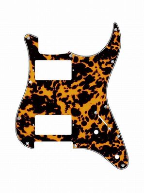 Pickguard E-Gitarre I Standard 11-Loch 3-lagig Wild Cat Yellow HH