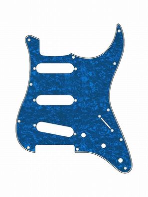 Pickguard E-Gitarre I Standard 11-Loch 3-lagig Blue Pearl SSS