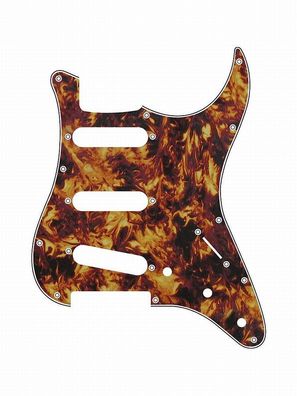 Pickguard E-Gitarre I Standard 11-Loch 3-lagig Marble / Marmor Yellow SSS