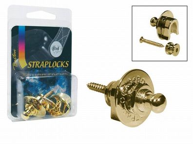 Security Locks / Gurtpins "Boston" Schaller kompatibel gold