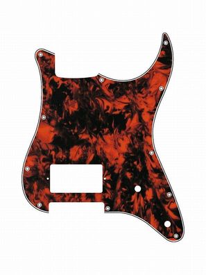 Pickguard E-Gitarre I Standard 11-Loch 3-lagig Marble / Marmor Orange H