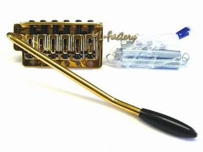 Rollengelagertes Tremolo ML-Factory® Saitenabstand 10,5 mm gold