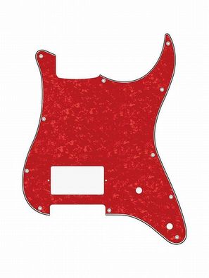 Pickguard E-Gitarre I Standard 11-Loch 3-lagig Red Pearl H