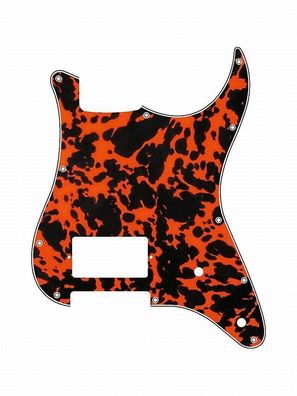 Pickguard E-Gitarre I Standard 11-Loch 3-lagig Wild Cat Orange H