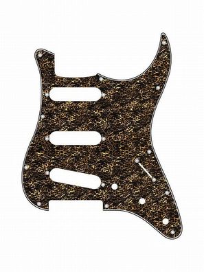 Pickguard E-Gitarre I Standard 11-Loch 3-lagig Tiger Pearl SSS