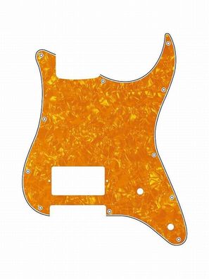 Pickguard E-Gitarre I Standard 11-Loch 3-lagig Yellow Pearl H