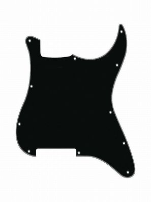 Pickguard E-Gitarre I Standard 11-Loch 3-lagig black ohne Fräsungen