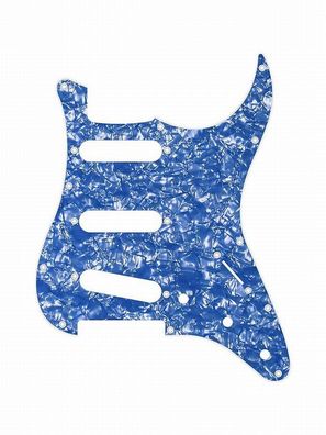 Pickguard E-Gitarre I Standard 11-Loch 2-lagig Ocean Blue Pearl SSS