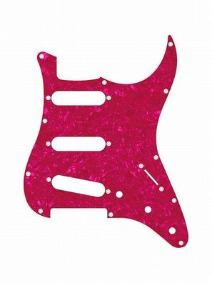 Pickguard E-Gitarre I Standard 11-Loch 2-lagig Pink Pearl SSS