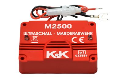 Marderschutz K&K M2500 Marderabwehr Ultraschall 105 dB(A) 180° Abstrahlwinkel