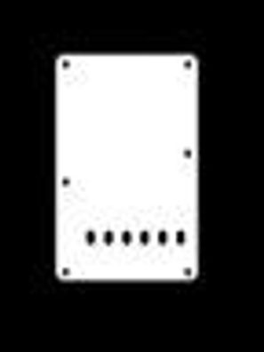 Tremolo-Abdeckung / Back Plate E-Gitarre I 3-lagig Weiss