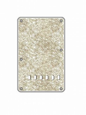 Tremolo-Abdeckung / Back Plate ML-Factory® E-Gitarre I 3-lagig White Pearl