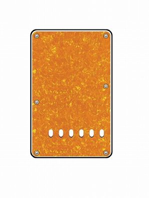 Tremolo-Abdeckung / Back Plate E-Gitarre I 3-lagig Pearl Yellow