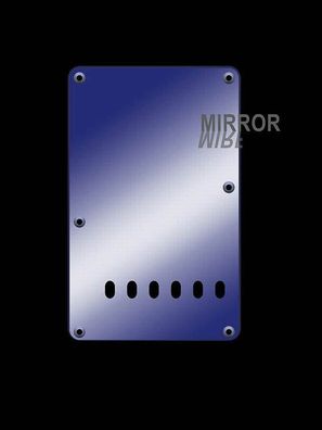 Tremolo-Abdeckung / Back Plate E-Gitarre I 2-lagig Mirror Blue / Spiegel Blau