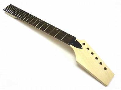 E-Gitarren Hals ML-Factory® 22 Bünde Paddle Neck abgewinkelte Kopfplatte