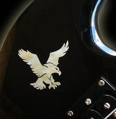 Jockomo Inlay Sticker / Headstock oder Body Decal S-Garcia's Eagle