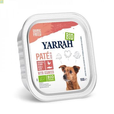 Yarrah Bio Dog Pastete Huhn &amp; Lachs 12 x 150g
