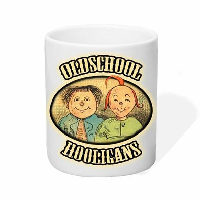 Tasse Kaffeetasse Oldschool Hooligans Max und Moritz Wilhelm Busch Märchen
