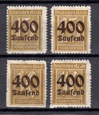 Deutsches Reich Mi. Nr. 297 - 300 postfrisch kompletter Satz, mnh full set (02)